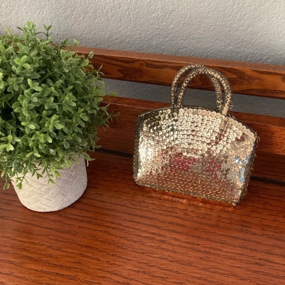 Hand Made Sequin  Purse Made in Czechoslovakia Mini - Picture 2 of 9